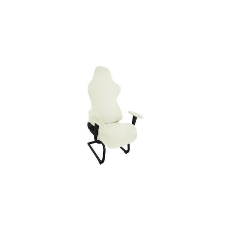Coprisedia ergonomico ed elastico, estensibile, per computer desktop, sedia da gaming e sedia da ufficio (avorio)