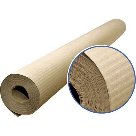 Cartone ondulato proteggi pavimenti avana 100 cm x 20 m