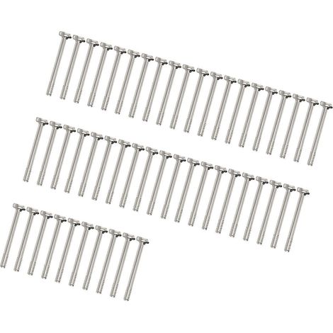 Vis longue multi-usages pour ventilateurs de boîtier d'ordinateur, vis de fixation pour ventilateur de PC, boulon de ventilateur, vis pour ventilateur de PC, boîtier d'ordinateur argenté (argent) (1/5)