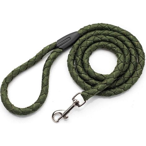 Laisse Chien Corde,Laisse pour Chien,Laisse de Corde Durable dans Un Support de Traction Solide,Fils Hautement Réfléchissants pour Petit Chien Moyen Grand（vert）-Fei Yu (1/5)