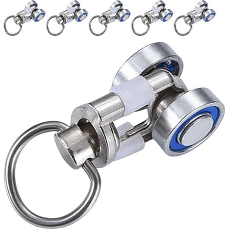 Metal Curtain Rollers Bearing 6 Pieces for Ceiling Rail