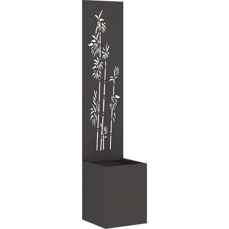 Écran de confidentialité de jardin Floral Noir 32 x 140 cm CFW953736