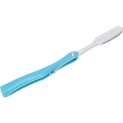 Support de Rasoir Antidérapant pour Barbe, Accessoire de Rasage Précision (Bleu)