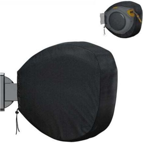 ALLIANDISCe couvercle rétractable pour enrouleur de tuyau d'arrosage est fabriqué en tissu Oxford 420D résistant aux intempéries et convient au rangement extérieur des tuyaux. (1/4)