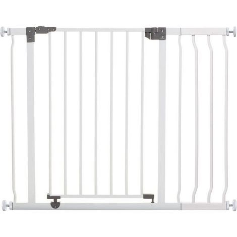 Barriere de sécurité et extension 18 cm - DREAMBABY - LIBERTY - 1 barriere + 1 extension - 93-99 cm - Blanc (1/5)