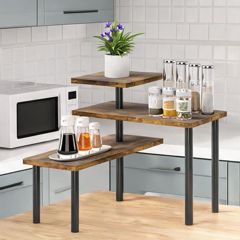 Buffet en panneau de particules métal 40 x 18 x 36,5 cm (1/5)