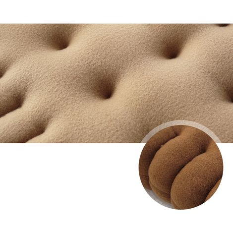 Nouveau coussin de chaise épais couleur biscuit pour chaises de bureau tatami, coussins d'assise, chaises et canapés, beige, 40x45cm. (1/5)