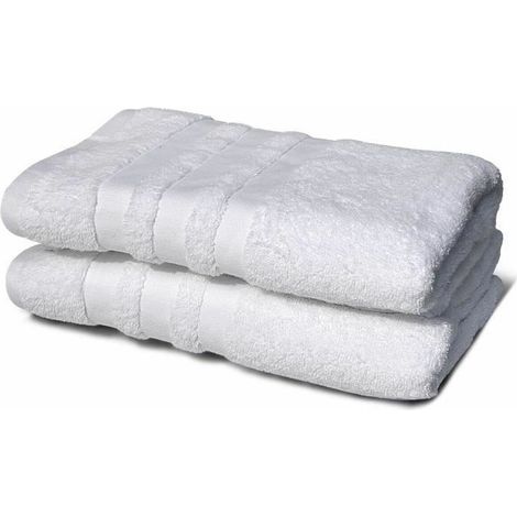 Lovely Home Set di Teli da Doccia Bianco 70x140 cm (1/3)