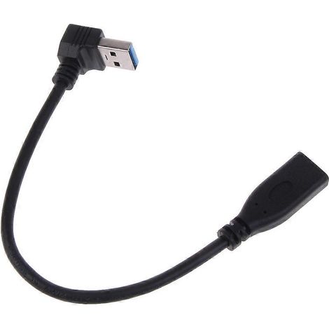 Câble adaptateur de données et de charge coudé USB 3.0 vers Type-C et USB 3.1 vers USB-A 5 Gbit/s. (1/5)