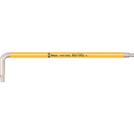 Wera, 3950 SPKL Multicolour Chiave a L, metrica, in acciaio inox, 4,0 x 137 mm (1/4)