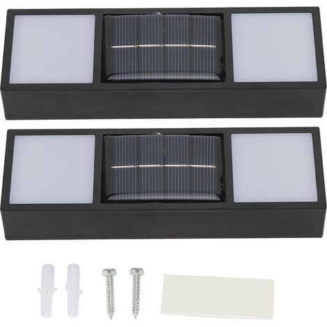 2 Lampes Solaires Extérieures IP65, Lumière Chaude pour Allée, Jardin et Terrasse - 2 Pièces (1/5)