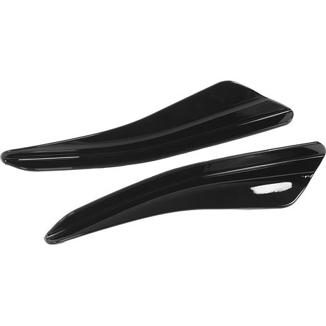 Pare-chocs avant en deux parties, kit d'ailerons canards style Maxton, remplacement pour MK8 2021+ (noir brillant) (1/5)