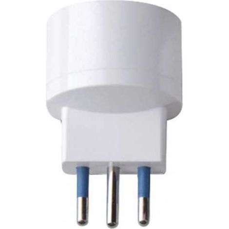Adattatore Spina 10A S11 - Presa Schuko Bianco