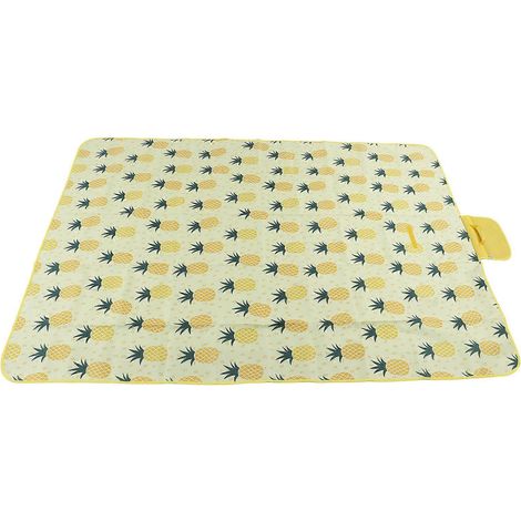 Couverture de pique-nique pliable en tissu Oxford doux, grand format imperméable, tapis de sable portable pour plage, camping, randonnée et voyage en extérieur (1/5)