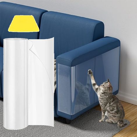 [NIEMALS VERWENDET] 500 cm x 45 cm Kratzschutz für Hundetüren – Kratzschutz für Katzenmöbel, Türschutz für Hundetüren