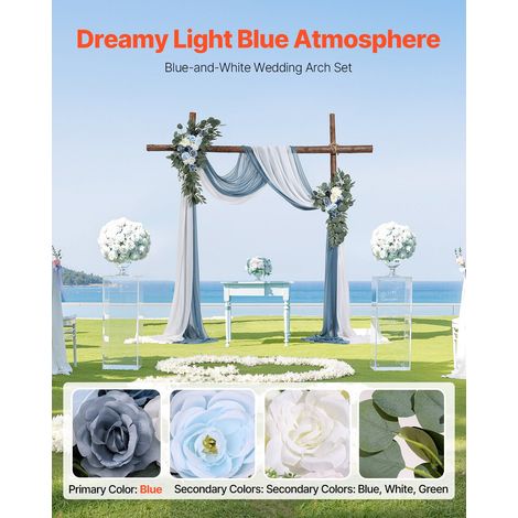 Kit di Fiori Artificiali per Arco Nuziale, Fiori Blu per Arco (1/5)