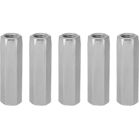 5pcs en acier plaqué zinc M10 40/50 Long Hex Nut Hexagonal Filened Filders (M10 50) (1/5)