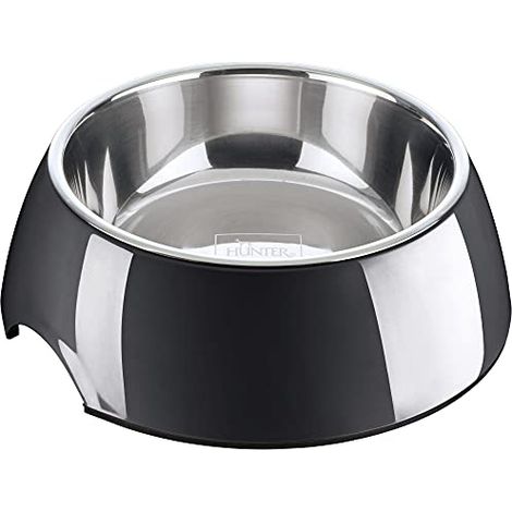 Ciotola per cani Hunter Nero 1,4 L Acciaio inossidabile (1/4)