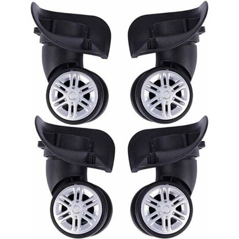 Roues De Valise De Rechange Pour Bagages Universelle Remplacement De La Roue Roulettes Valise De Voyage Bagages Valise Roue Gauche Et Droite Ensemble D'Accessoires De Réparation 2 Paire