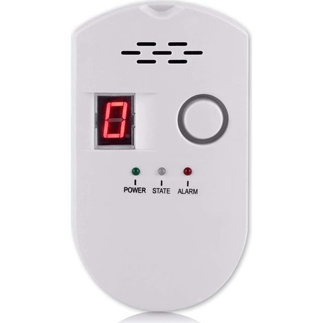 Détecteur de fuite de gaz naturel, détecteur de gaz propane enfichable pour maison et camping-car, alarme de gaz combustible et explosif (1/5)