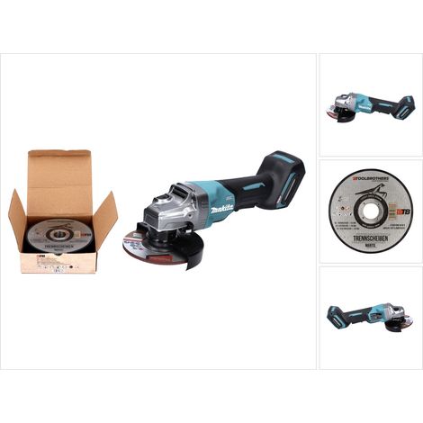 Makita GA 016 GZ Amoladora angular a batería 40 V máx. 125 mm sin escobillas  XGT Solo + Toolbrothers MANTIS Juego de discos de corte - sin batería, sin cargador