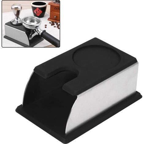Kaffeetamper aus Edelstahl mit Dosierer für Espressomaschinen – Barista-Werkzeug, passgenau, ergonomisch & gleichmäßige Verdichtung (1/5)