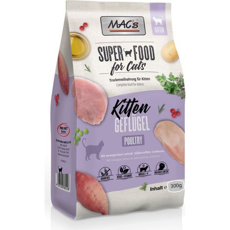 MAC's Cat Adulto Paquete de 300 g - Gatito de Aves y Camarones 300 g