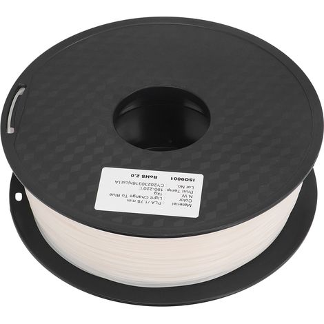 Filament PLA 1,75mm bleu changeant à la lumière, imperméable, pour impression 3D, consommable résistant à l'eau (1/5)