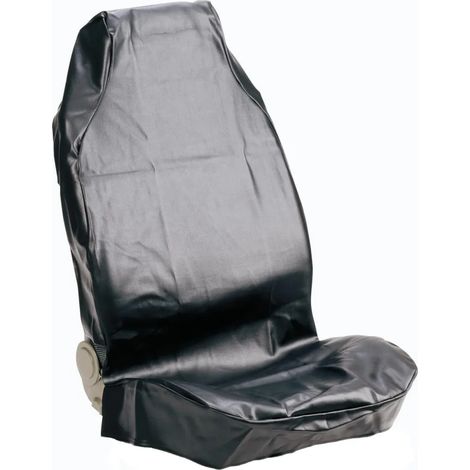 Seat protector artificial leather, black (1/3)