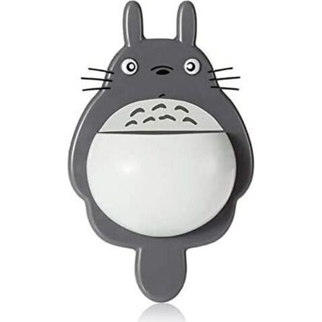 Accueil Salle de bain Totoro Brosse à dents Porte-dentifrice, Supports de rangement à ventouse et supports muraux Étagères de salle de bain (B) (1/4)