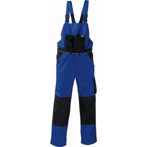 Canvas (320 g/m²) Latzhose AMAZONAS kornblau/schwarz Größe 94 (1/4)