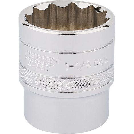 Draper 33727 Imperial Gear Wrench with 1/2-Inch Square Drive, Chrome Finish, Size 1 1/8 Inches (1/5)