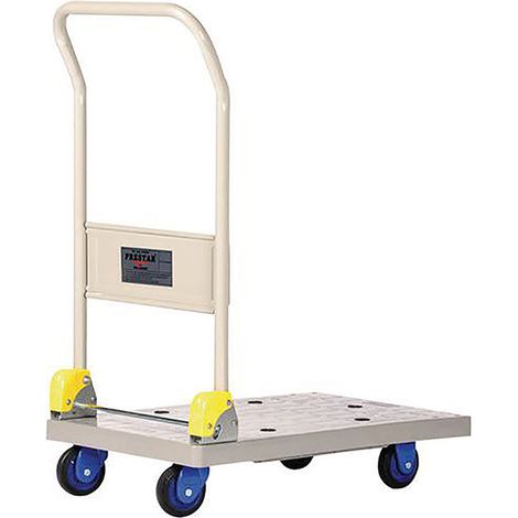 Chariot à dossier rabattable plateau polypropylène renforcé - charge max 150kg - 805007167