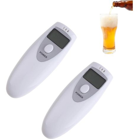 2 Pièces Alcootest Ethylotest Electronique avec Ecran LCD, Testeur Alcool Électronique, Testeur Degré Alcool, Testeur Alcool Numérique Portable (1/5)