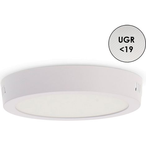 IluminaShop - Panel de Superficie Serie Pro Circular 12W CCT IP20 (1/2)