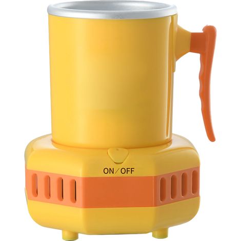 Vaso térmico, aluminio, diseño de pato amarillo, asa antideslizante, para escritorio (1/5)