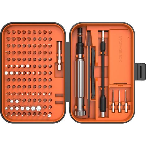 Tournevis De Precision,E·Durable Kit Tournevis De Précision 150 en 1,Mini Set Tournevis Magnétique Outils Bricolage Electronique de Réparation Kit, Outil Informatique pour PC, MacBook, iPhone.