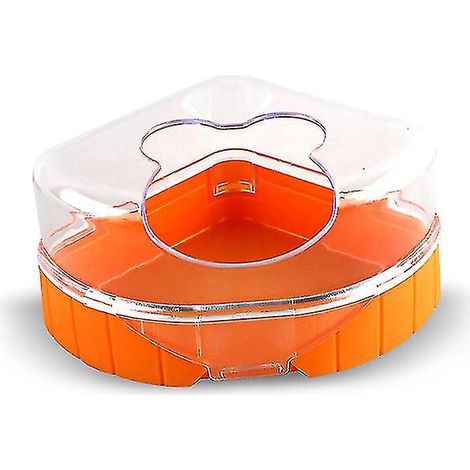 Bain Hamster, Sauna Compact Petit Hamster pour Animaux Domestiques (1 Pc - Orange) (1/3)