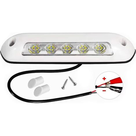 12V LED Light for Camper Van, Caravan Awning, Porch - Interior Lighting Without Drilling for RV Van Camper Bus (White) (1/5)