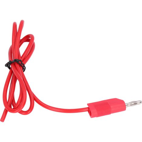 4-mm-Messing-PE-Bananenstecker-Prüfleitungssatz (Stecker auf Stecker) 32 A 1000 V für elektrische Prüfungen (Rot) (1/5)