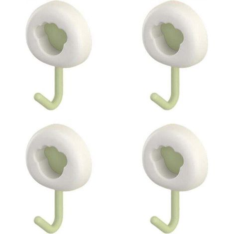 Crochets muraux auto-adhésifs - petits crochets 4 pièces crochets collants crochets d'armoire multifonction crochets de salle de bain pour serviette utilitaire réutilisable pour salon et sall (1/5)