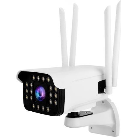 Caméra de surveillance extérieure PTZ 1080P WiFi avec détection de mouvement et vision nocturne, audio bidirectionnel, étanche IP66, pour prise EU (1/5)