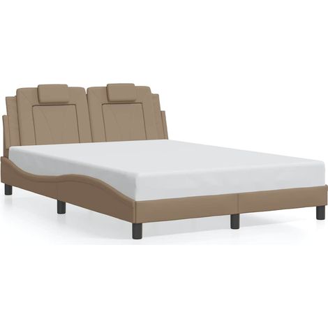 Maison Exclusive - Giroletto Viana senza Materasso Cappuccino 120x200 cm in Similpelle (1/5)