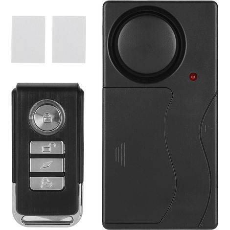 Alarme de vibration, alarme antivol de sécurité à volume fort, claire et pratique pour porte fenêtre de vélo (1/5)