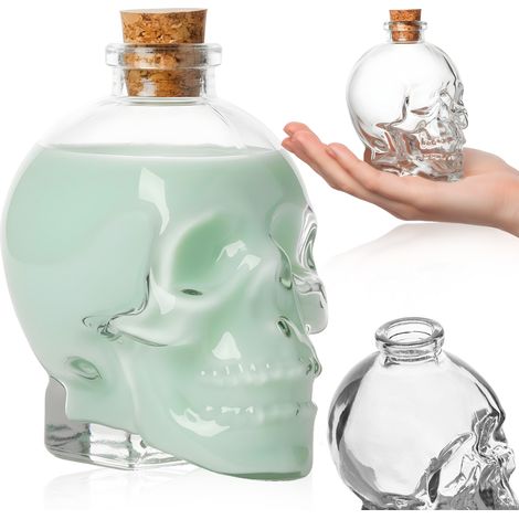 Caraffa in vetro - mini teschio 100 ml