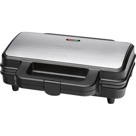 Profi Cook PC-ST 1092 Tostiera Nero, Argento (1/2)