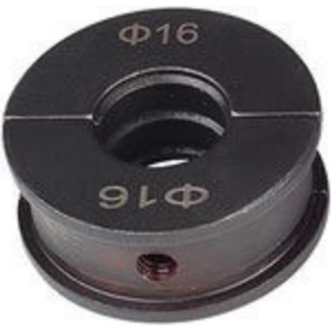 Mechanisches Crimpwerkzeug mit passender Crimpmatrize, Crimpmatrize CW-1625, 16 mm