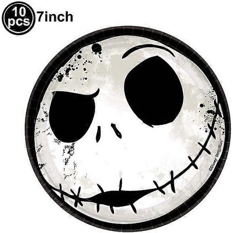 Vaisselle jetable Halloween : gobelets, assiettes, décorations pour fête d'Halloween, ballons, banderole, nappe, 16 assiettes de 18 cm (1/5)