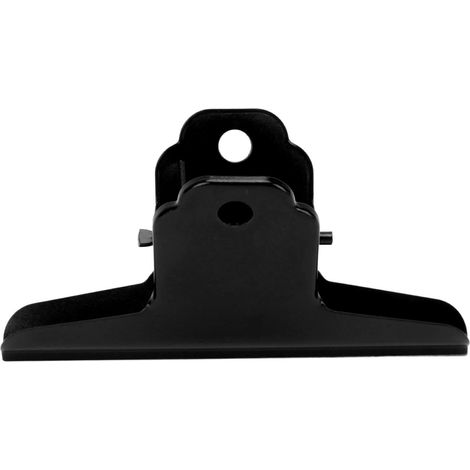Metal Binder Clip Metal Material Strong Grip Durable Large Size Office Folder Clip for Home School OfficeBlack (1/5)