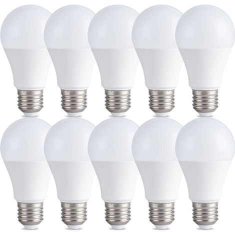 Ampoule LED A60 - 9 W - 950 Lm - 6500 K - Culot E27 - Durée De Vie 25000 Heures - Lot De 10 (1/5)